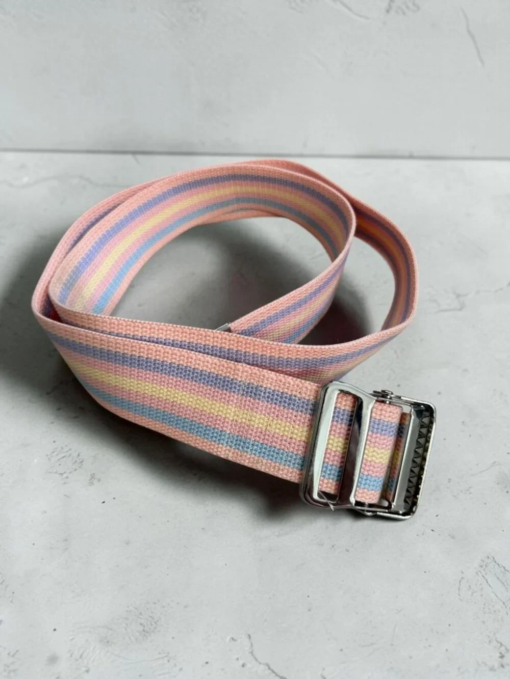 GAIT BELT Multicolor Pink Canvas Belt 2” x 54”